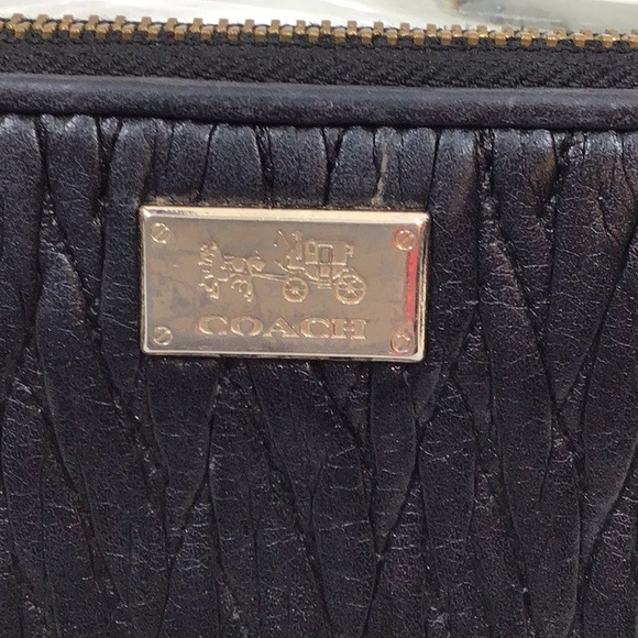 Coach Madison twist black leather zip around wallet - Picture 2 of 11